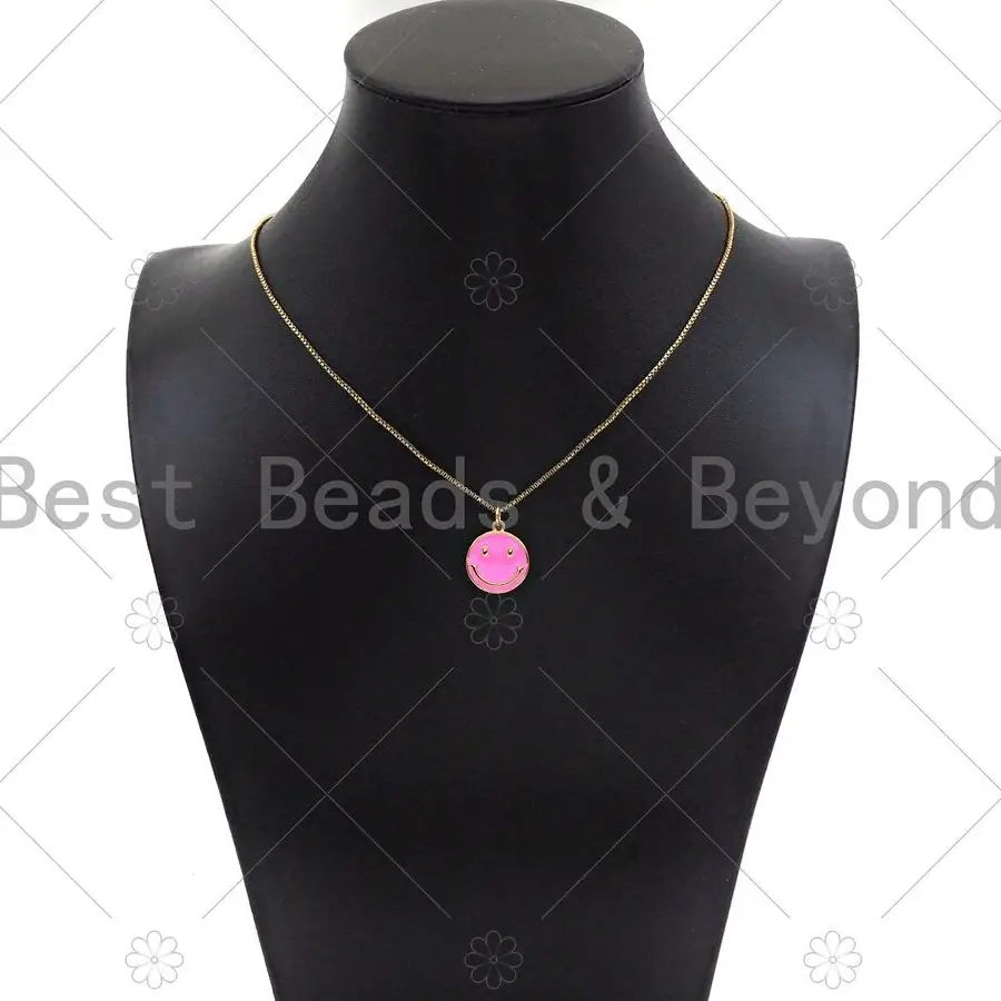 Colorful Cute Smiley Face Charm Pendant