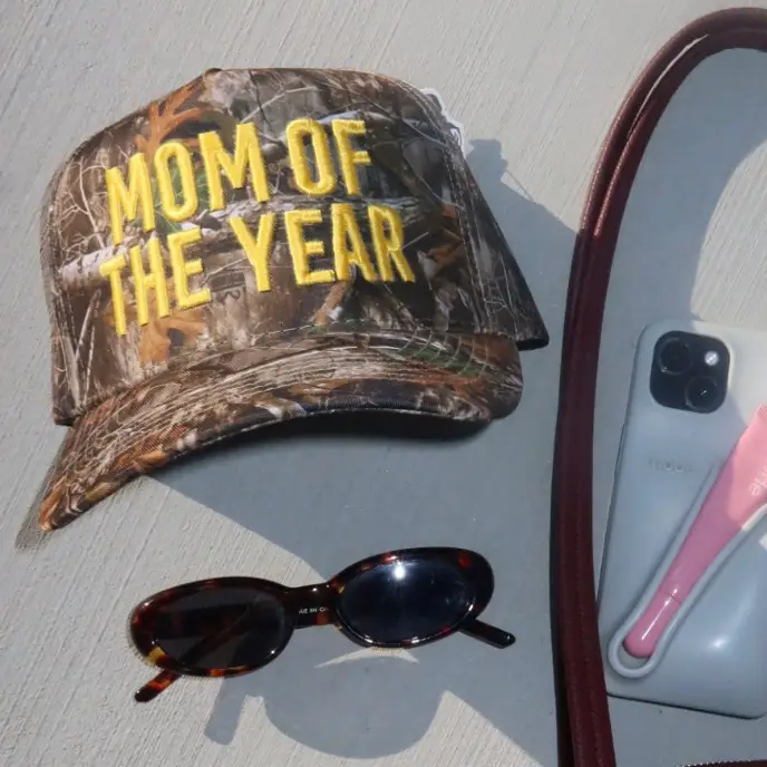 Mom of the Year Camo Trucker Hat