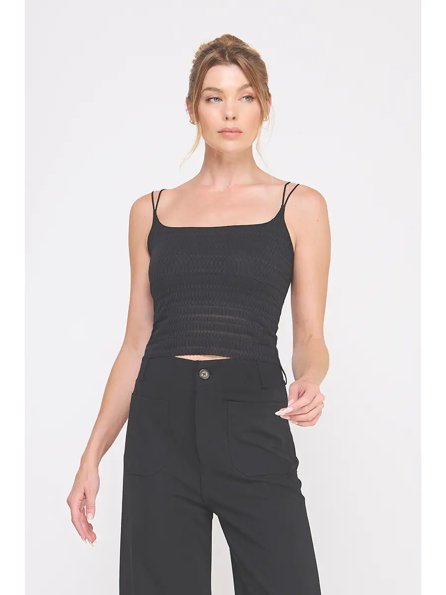 Zig Zag Patterned Bralette Cami