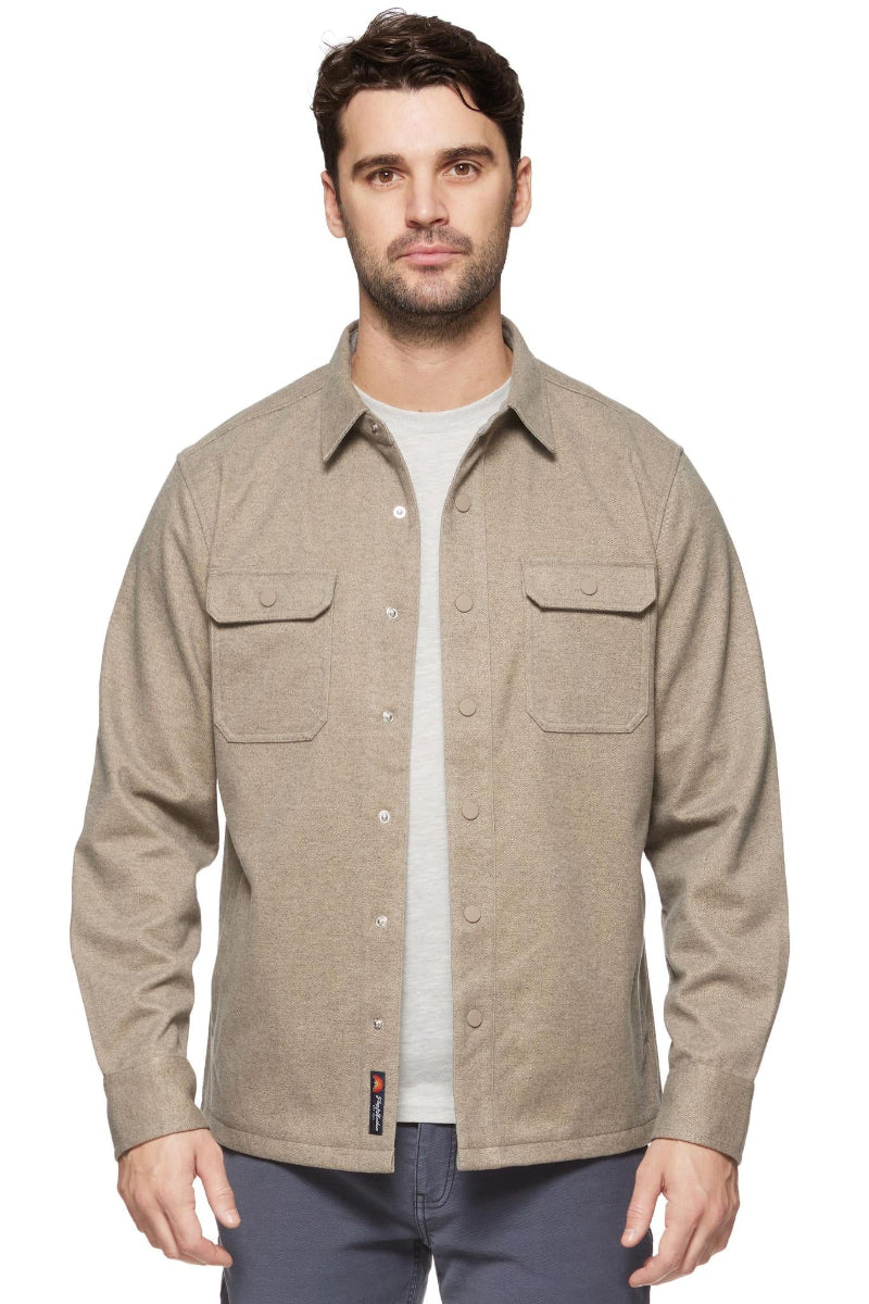 Flag & Anthem Alamosa Vintage Wash 1/4 Zip Sweater Oatmeal - Front View