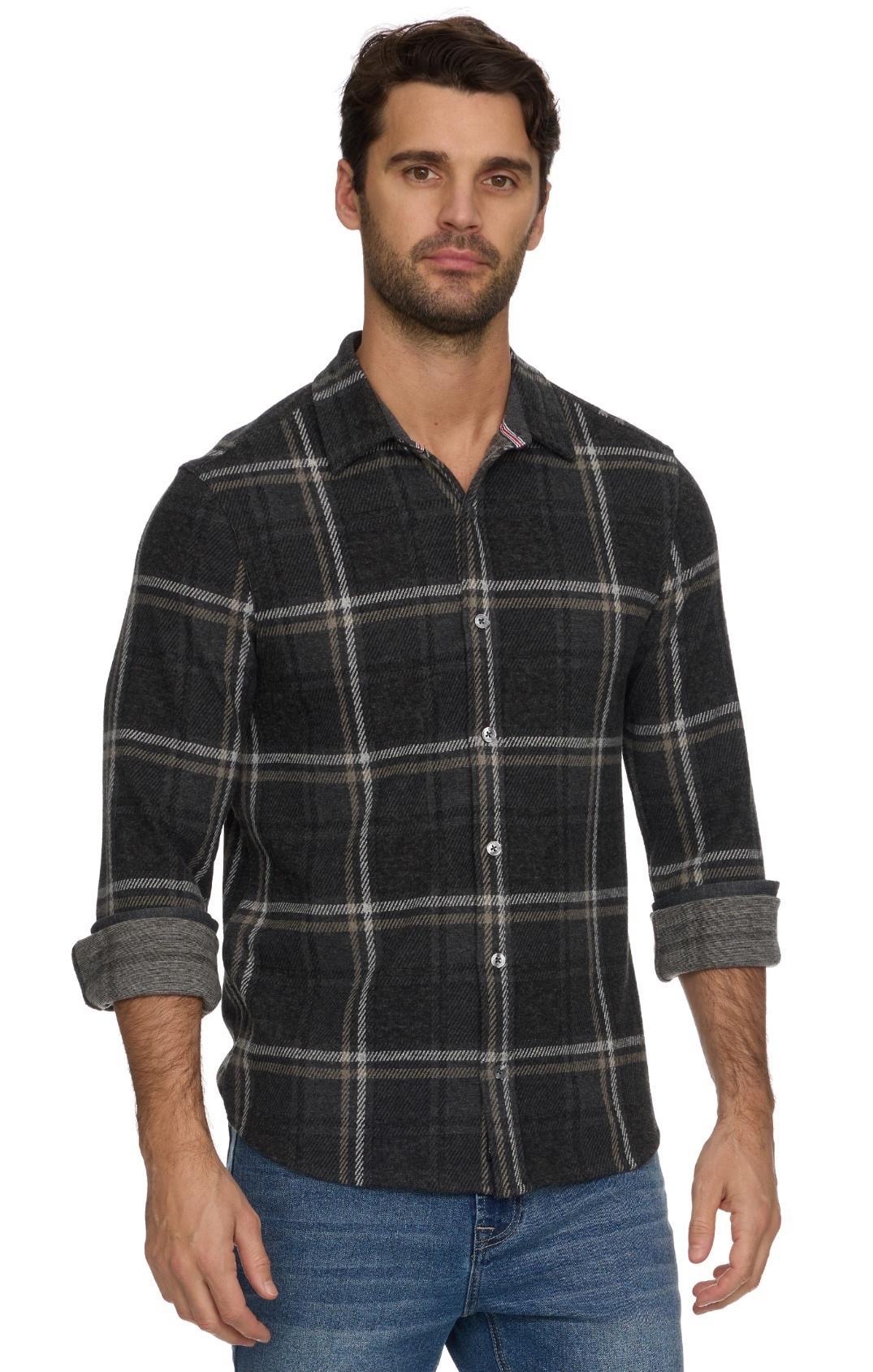 Wadley L/S Hero Knit Flannel - Charcoal Multi