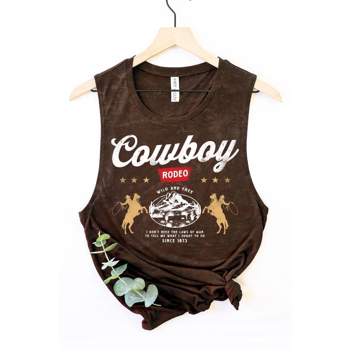 Cowboy Rodeo Graphic Tank Top