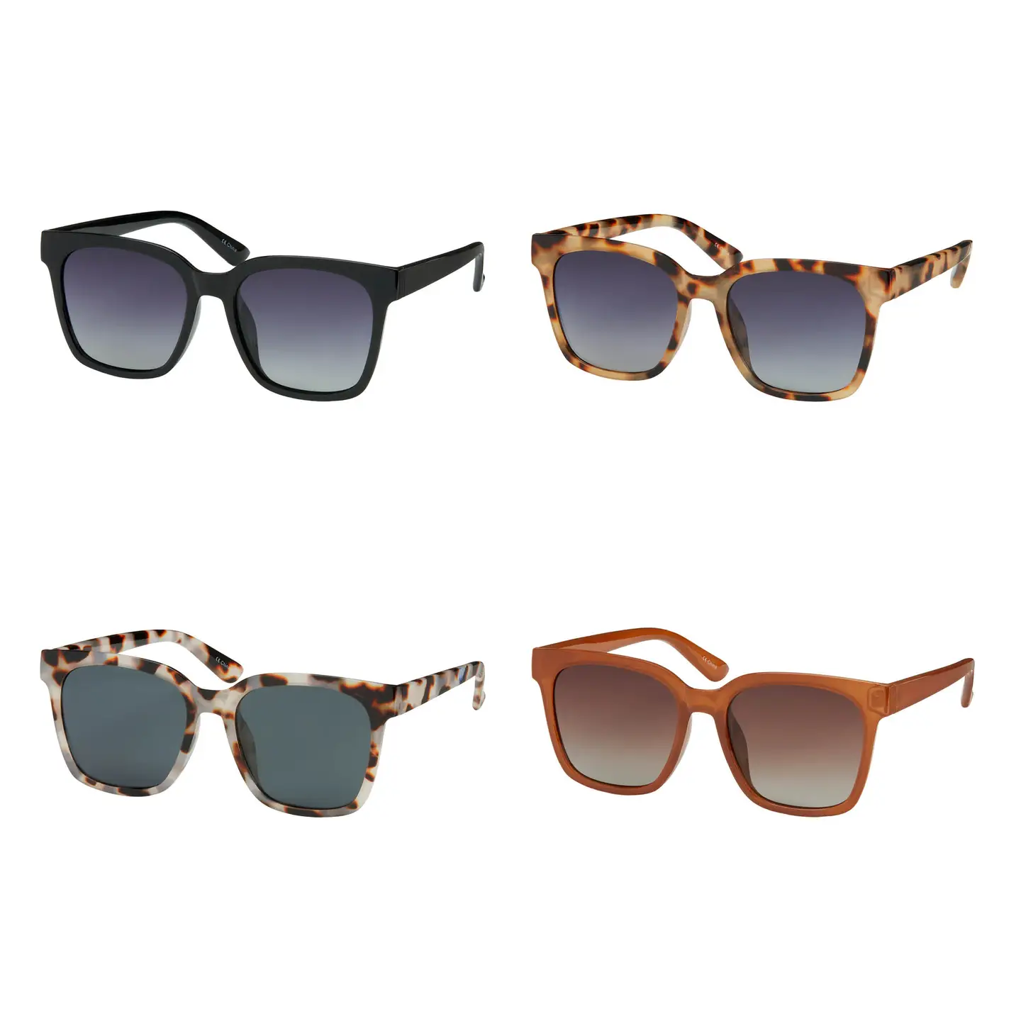 Luxe Women's Polarized O/S Square Polarized Sunglasses