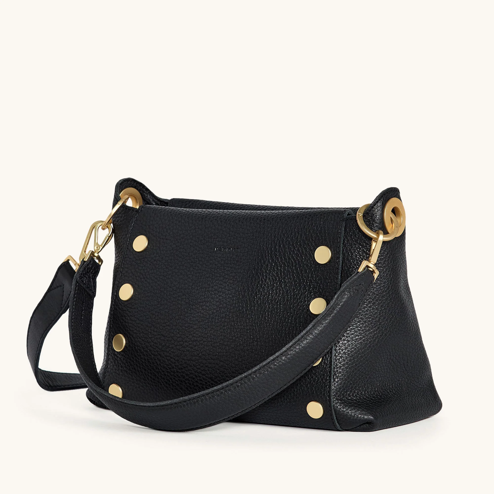 Hammitt Bryan Medium - Black/Brushed Gold Red Zip