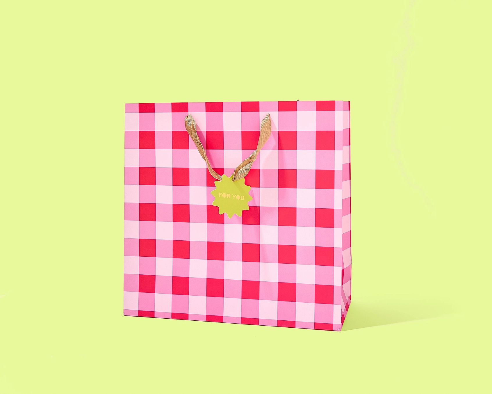 Gift Bags - Red + Pink Gingham