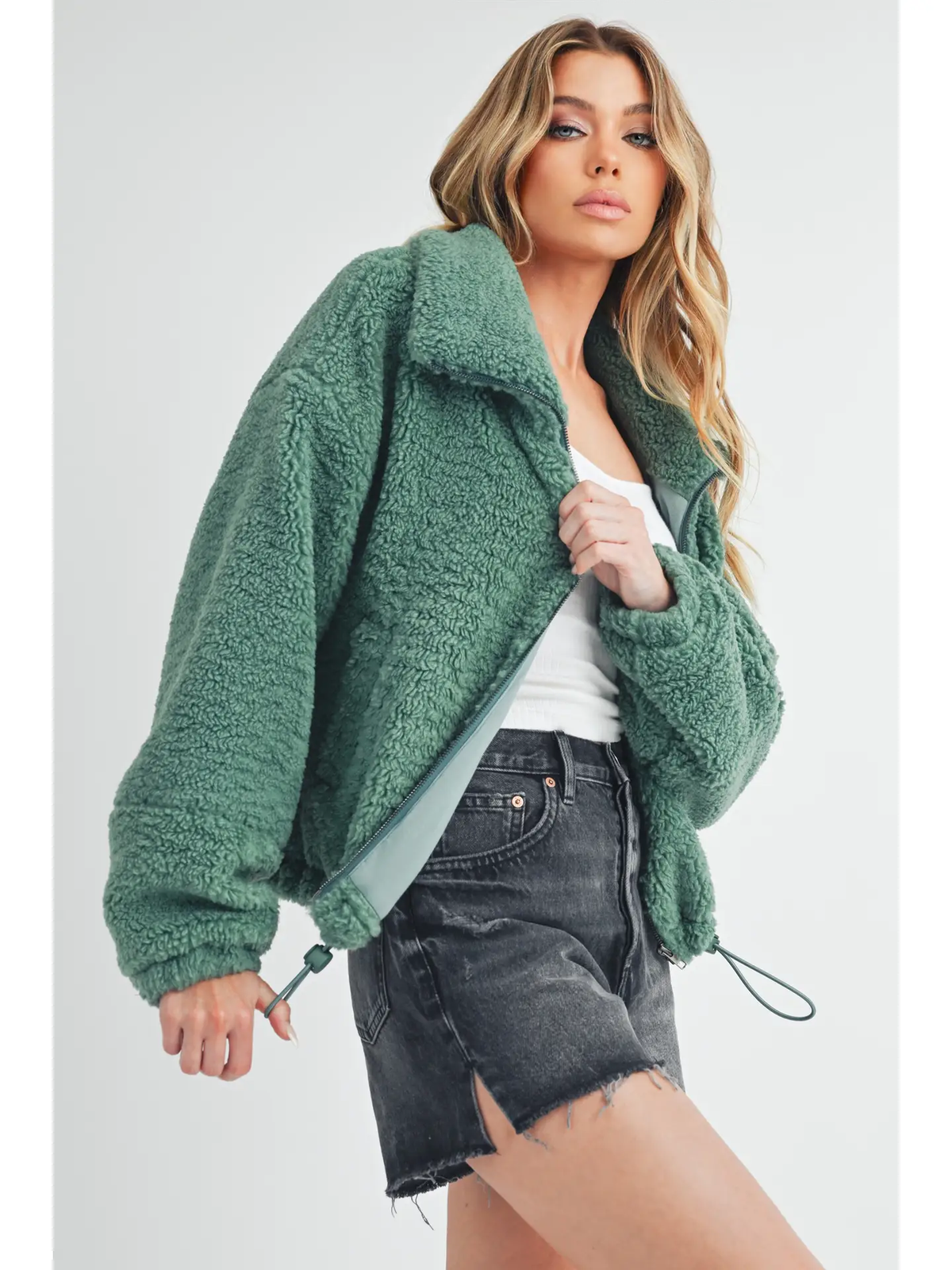 Kaori Jacket - Silver Jade