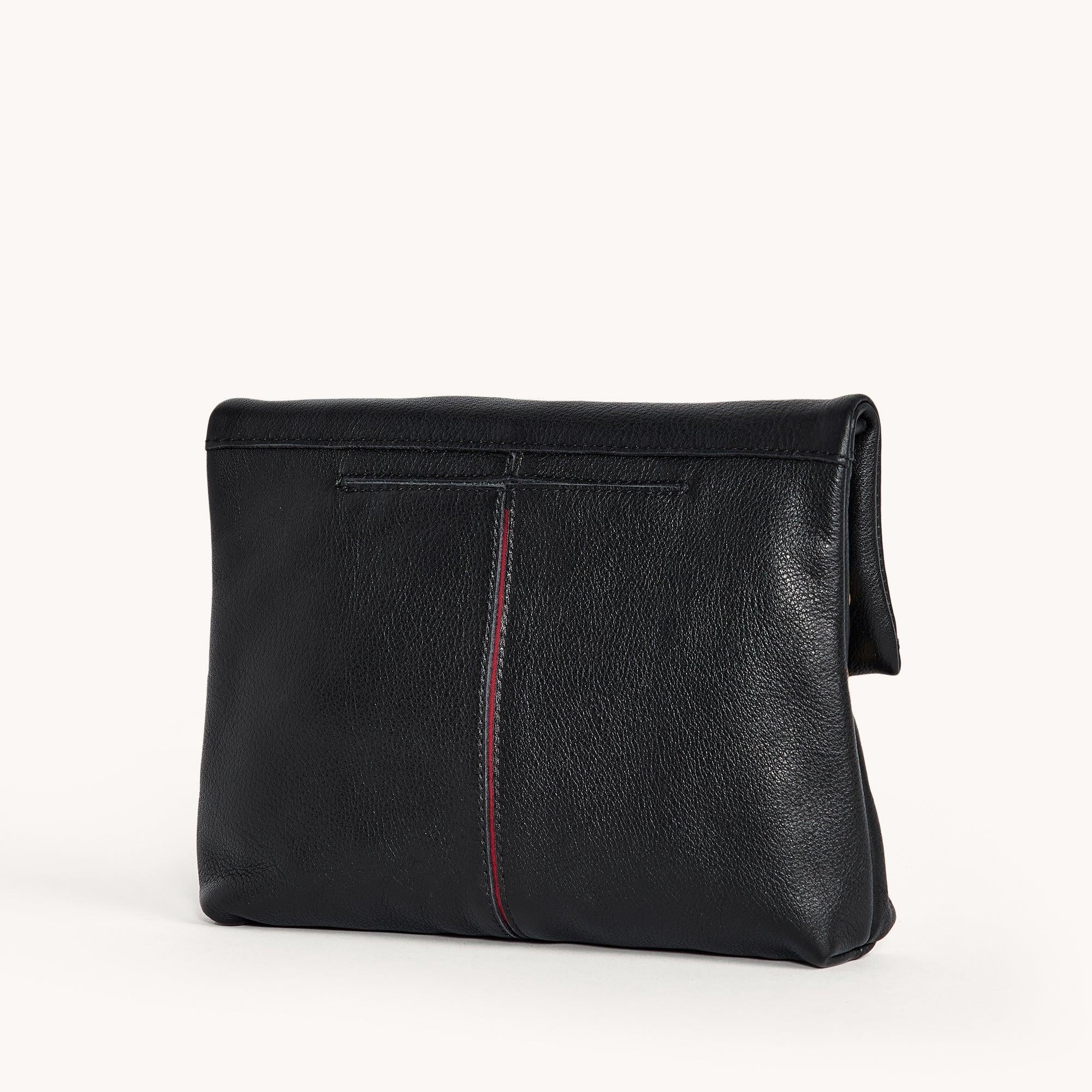 Hammitt VIP Med - Black/Brushed Gold Red Zip