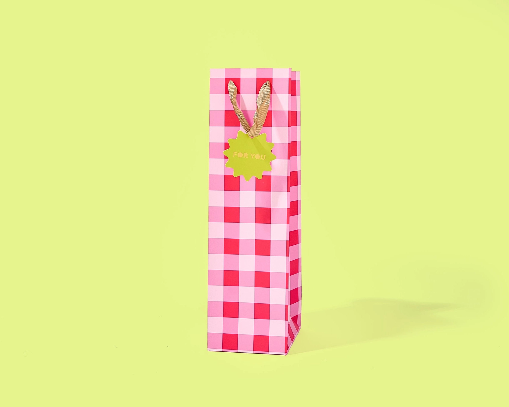 Gift Bags - Red + Pink Gingham