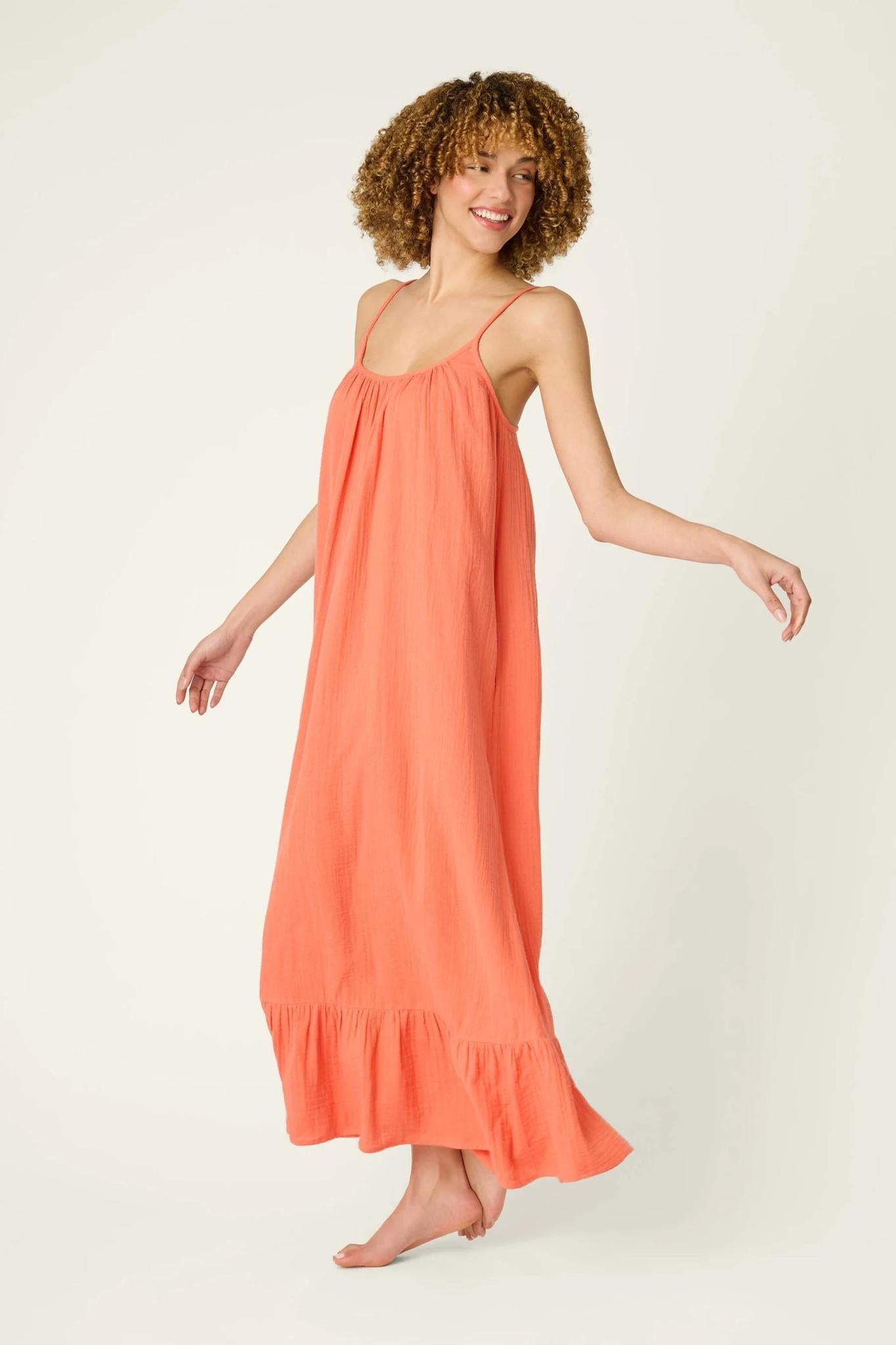 Sea You in Capri Hot Coral Dress