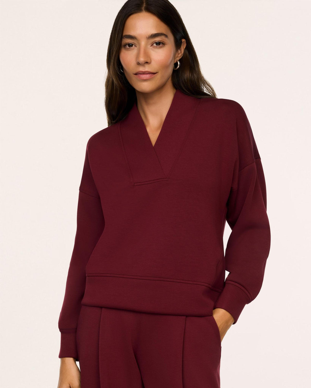 Spanx Airessentials V-Neck Long Sleeve Top
