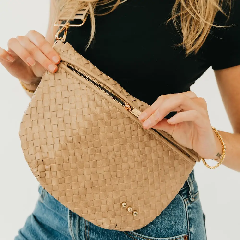 Westlyn Woven Bum Bag - Taupe