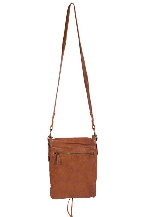 Scully Whip Stitch Cognac Handbag