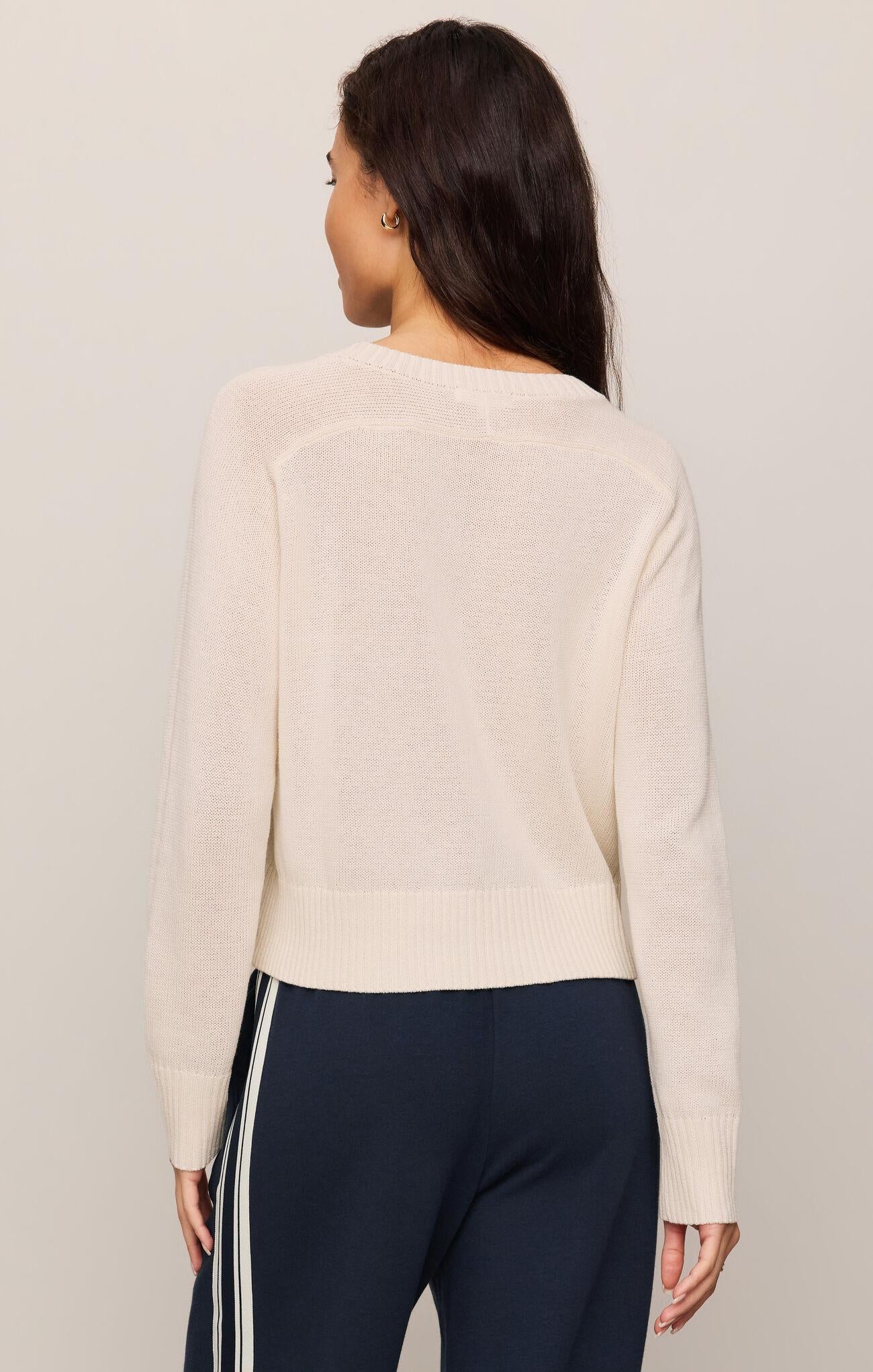 Varsity Stand In Sweater - Sandstone