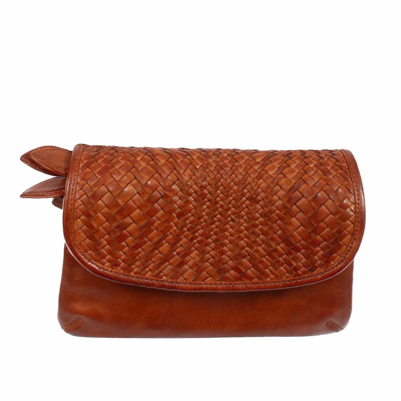 Woven Leather Handbag