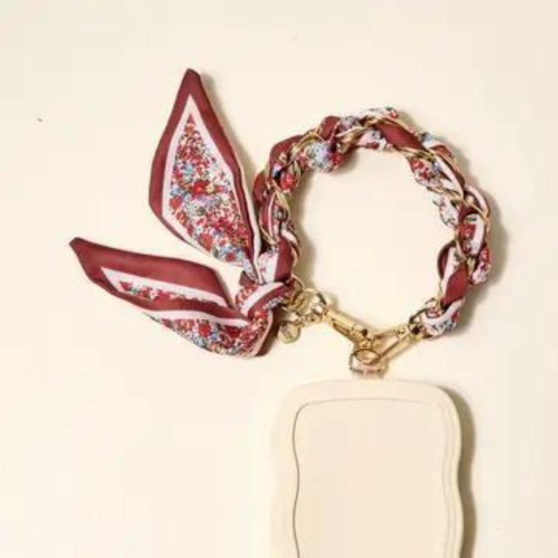 The Darling Effect Call Me Later Phone Scarf Crimson Rose