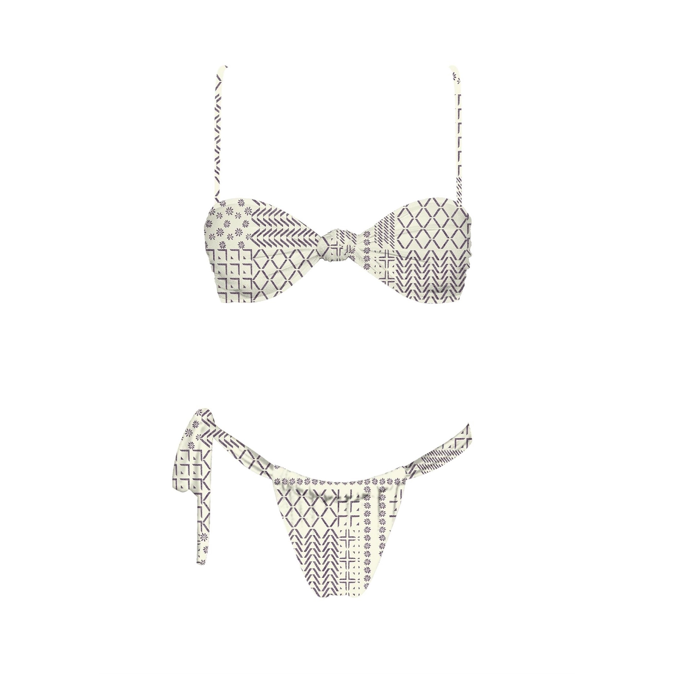 Meet Me in July Bikini Top - Geometric