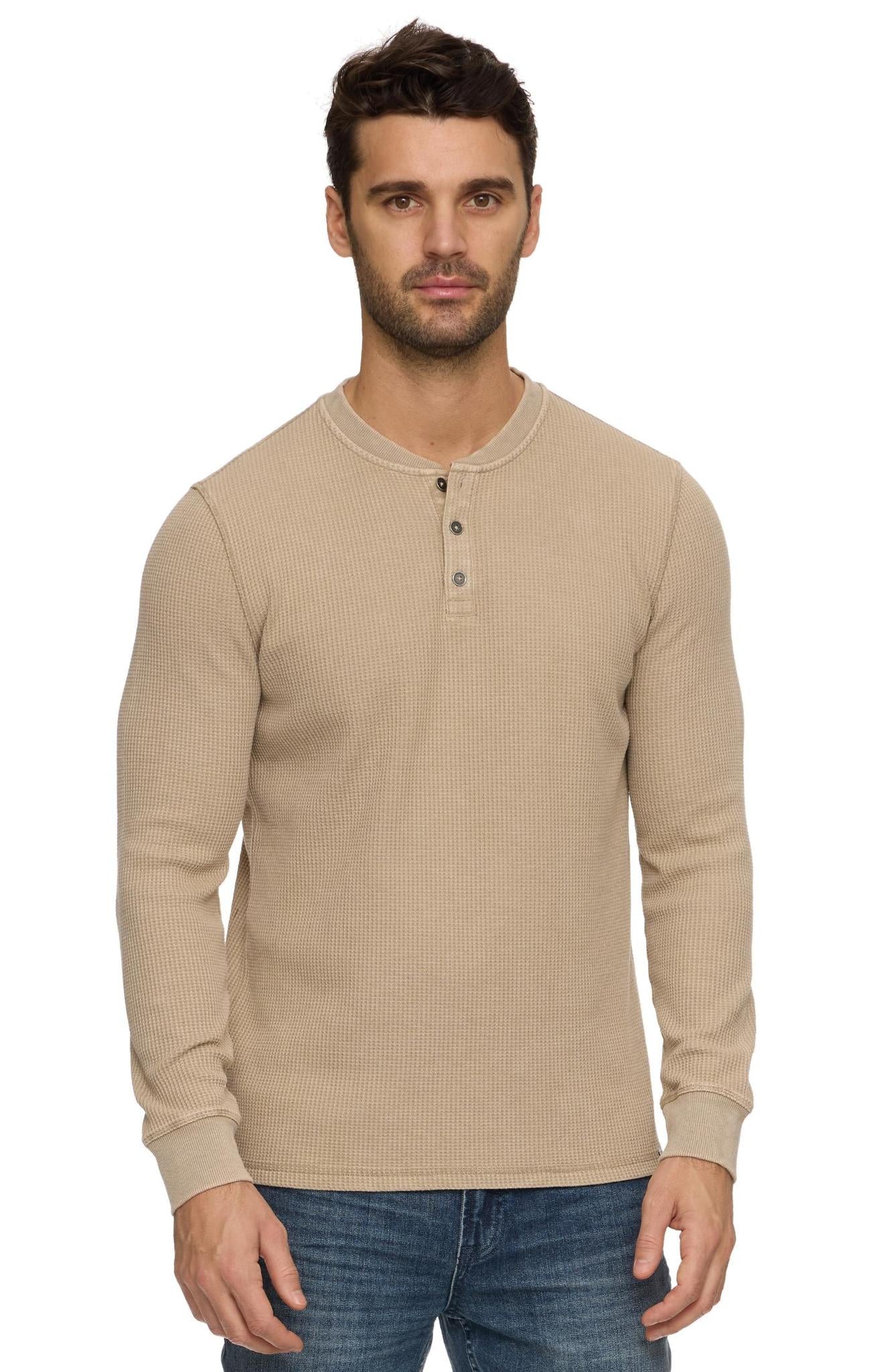 Vintage Soft Waffle Henley