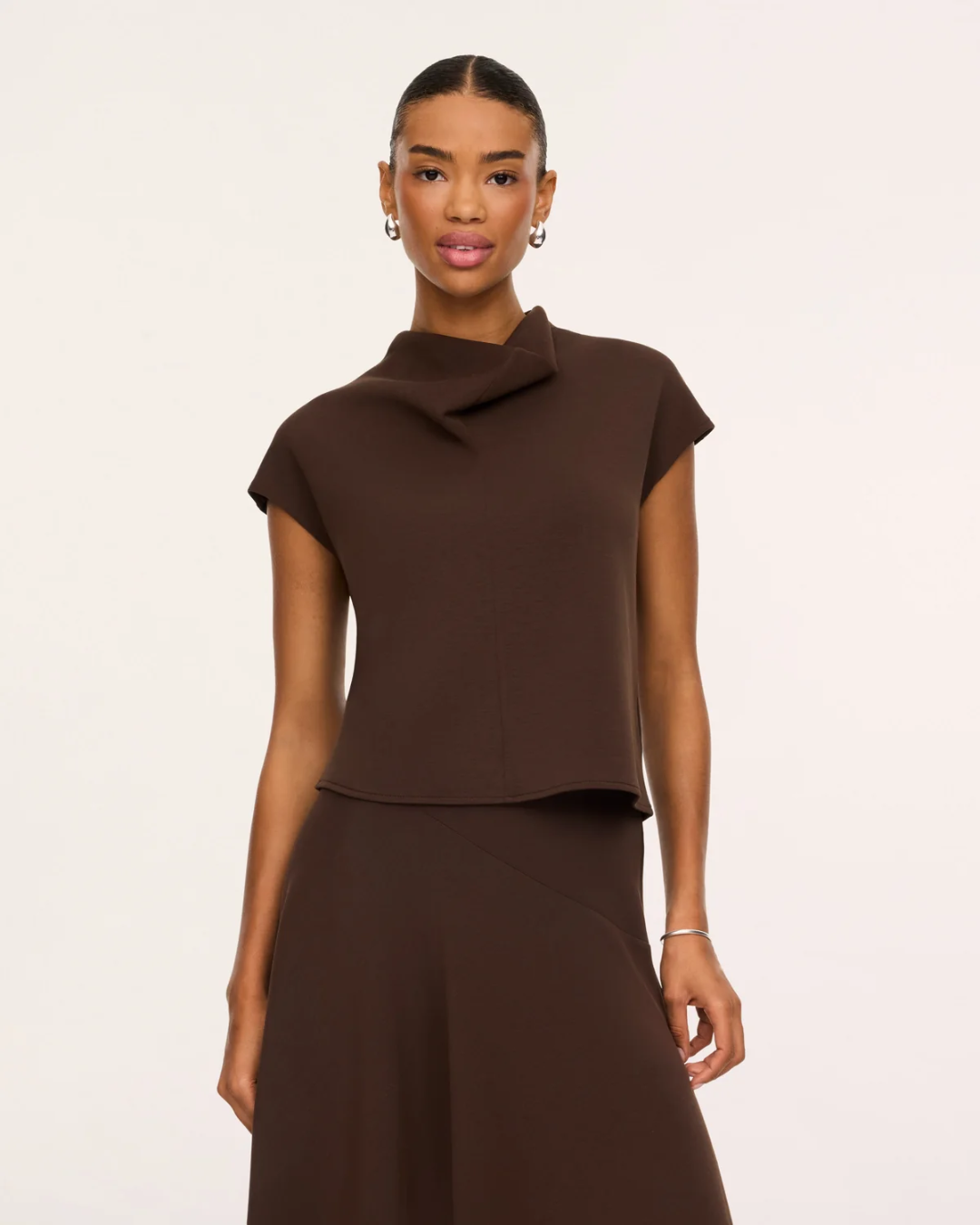 Spanx Airessential Drape Tee - Umber Root