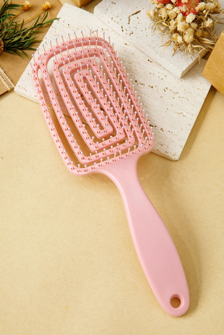 Gossamer Pink Abs Fluffy Hair Volume Comb