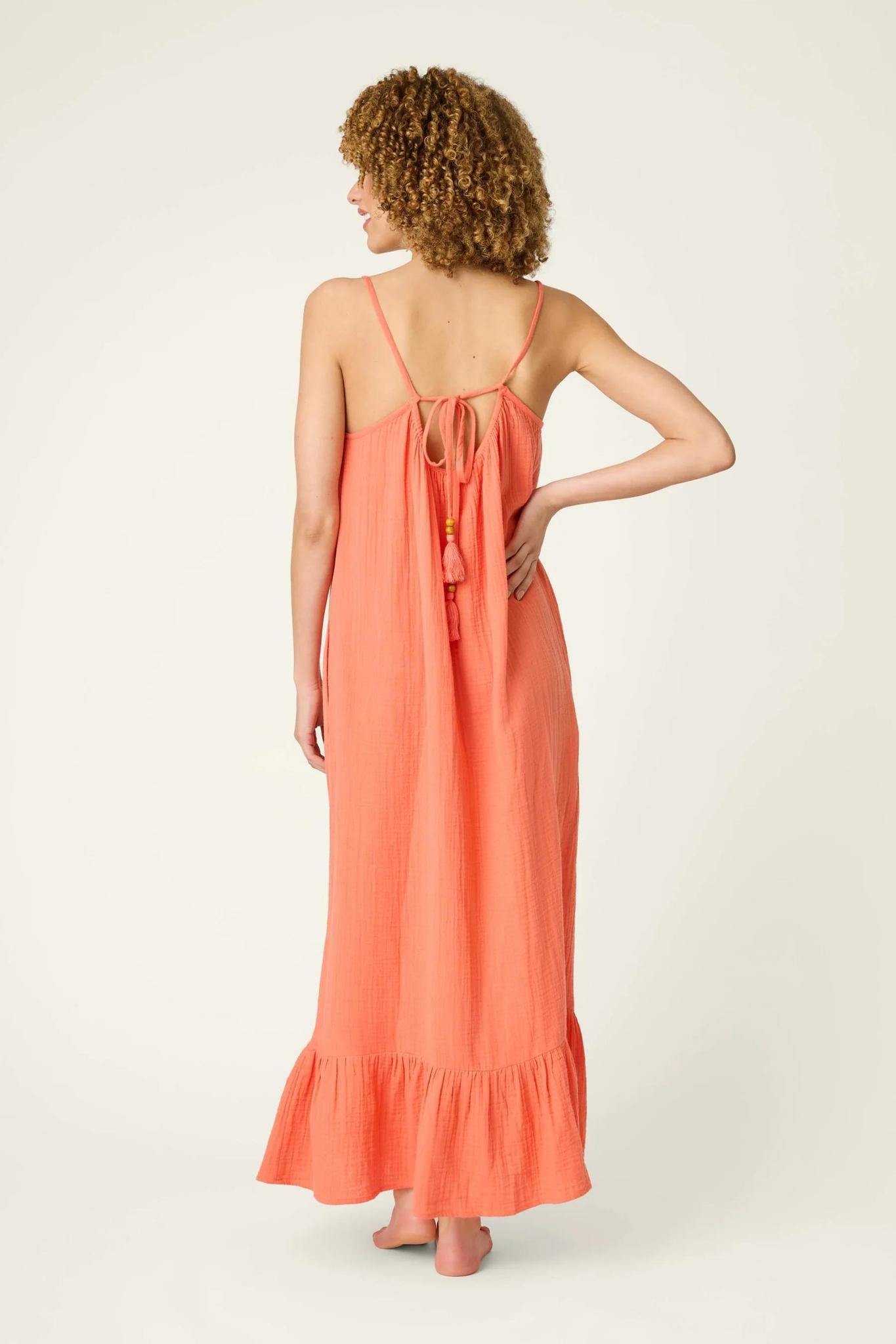 Sea You in Capri Hot Coral Dress