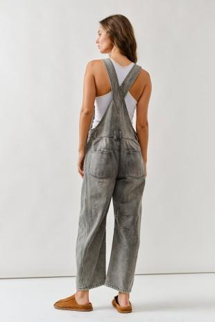 Slouchy Relax Fit Denim Overalls