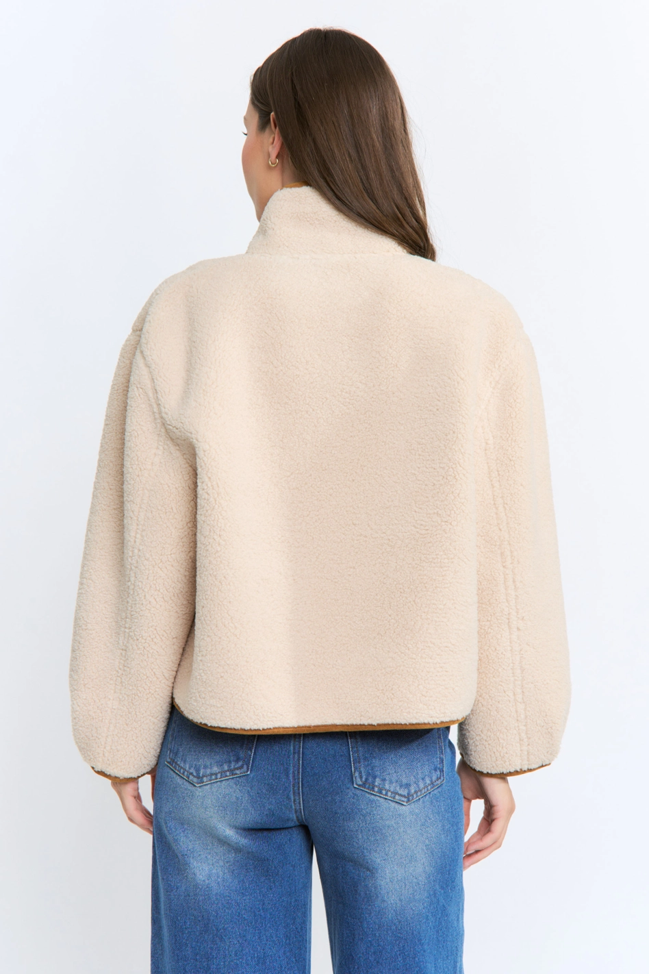 Reversible Faux Shearling Suede Jacket