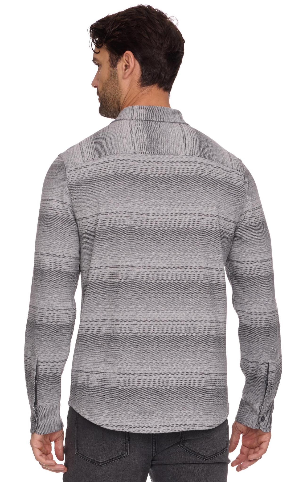 Lawrenceville L/S Hero Knit Flannel - Grey Combo