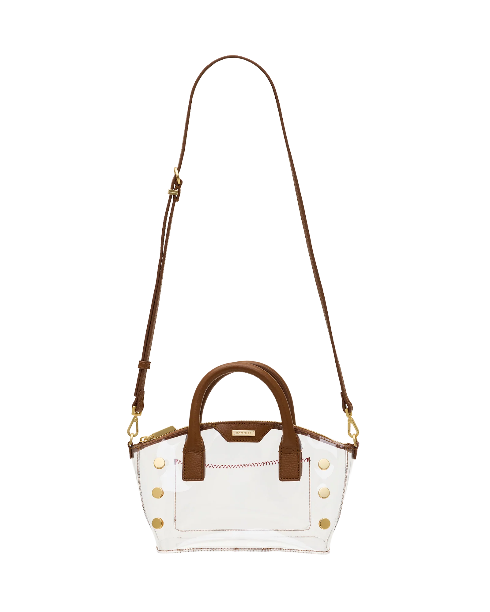 Hammitt Paula Clear - Mahogany Pebble/Brushed Gold