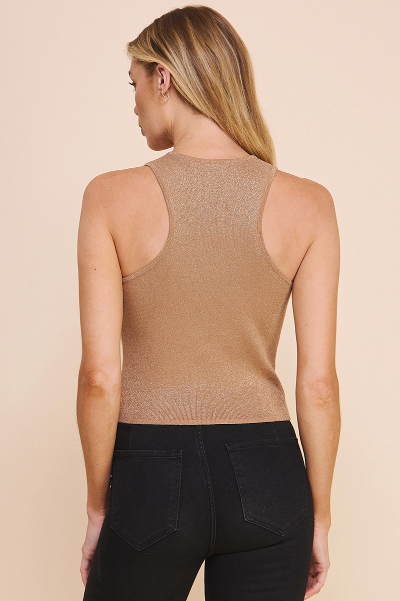 High Neck Racer Back Tank