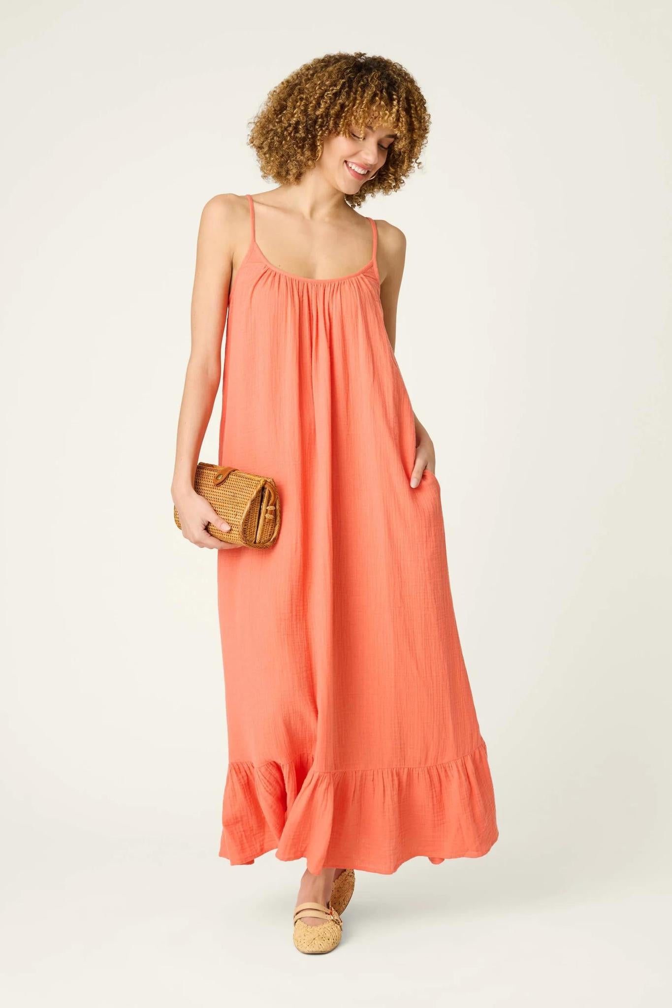 Sea You in Capri Hot Coral Dress