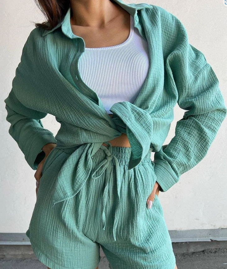 Textured Tie Short