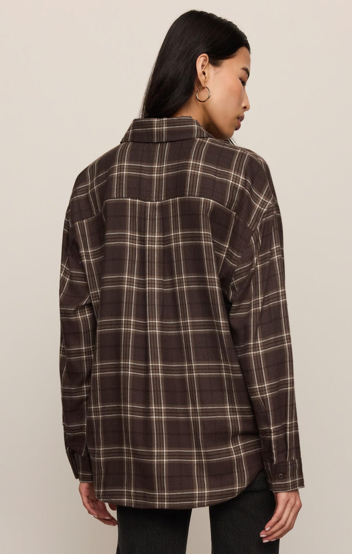 River Plaid Button Up - Dark Roast