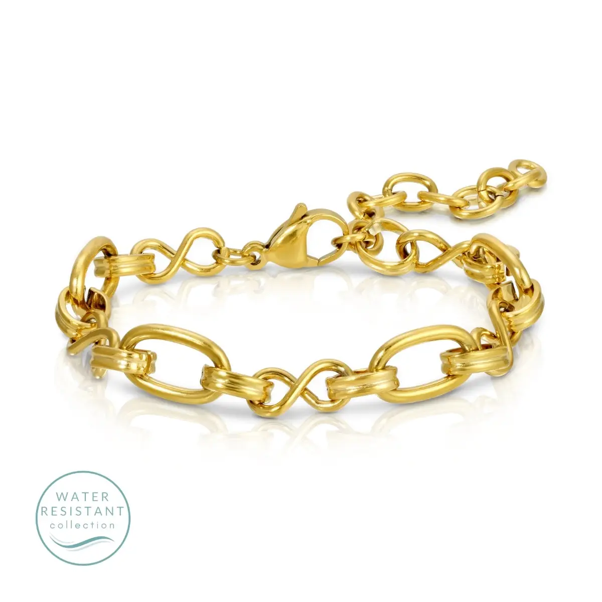 Statement Bracelet, Water-Resistant - Gold