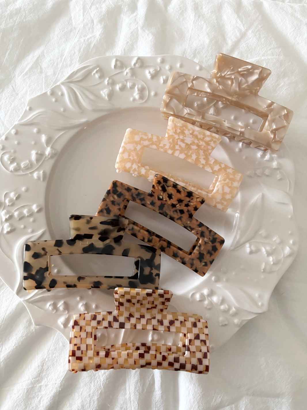 Assorted Acetate Jumbo Hair Claws - Betty