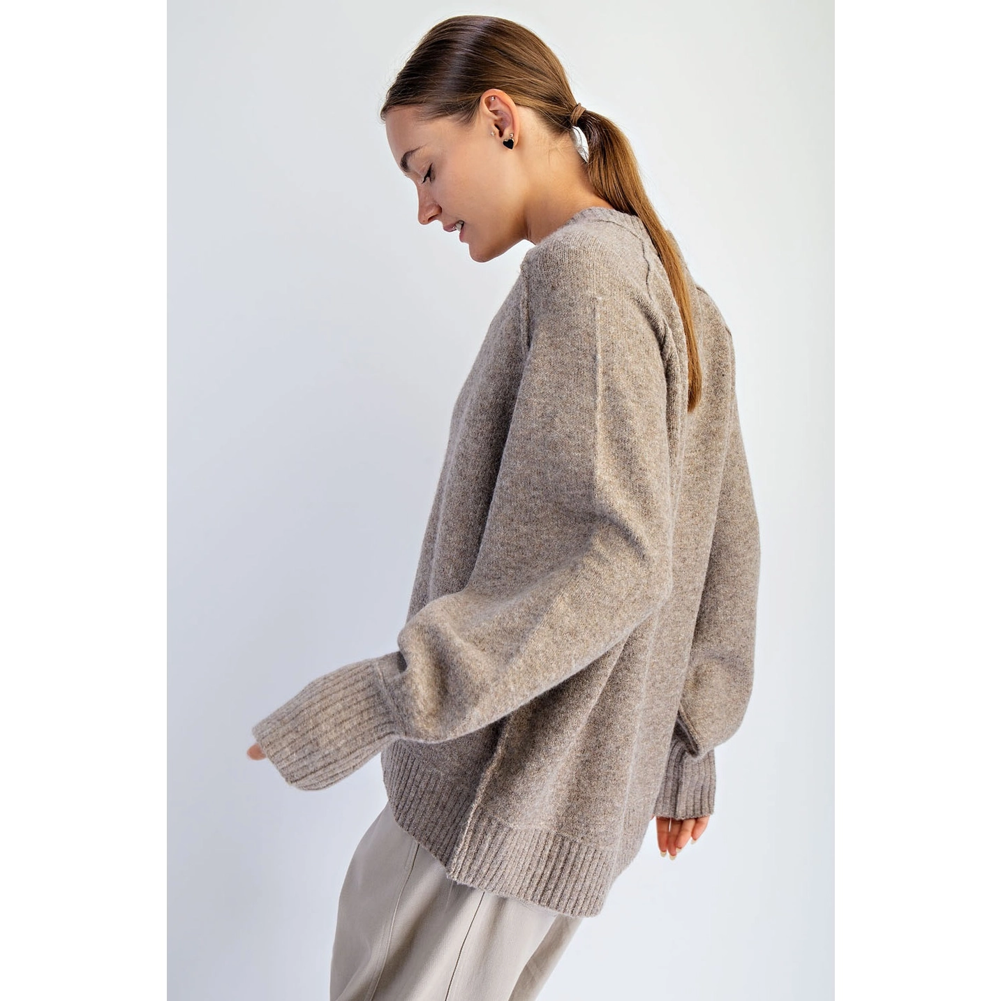 Oversized V-Neck Sweater