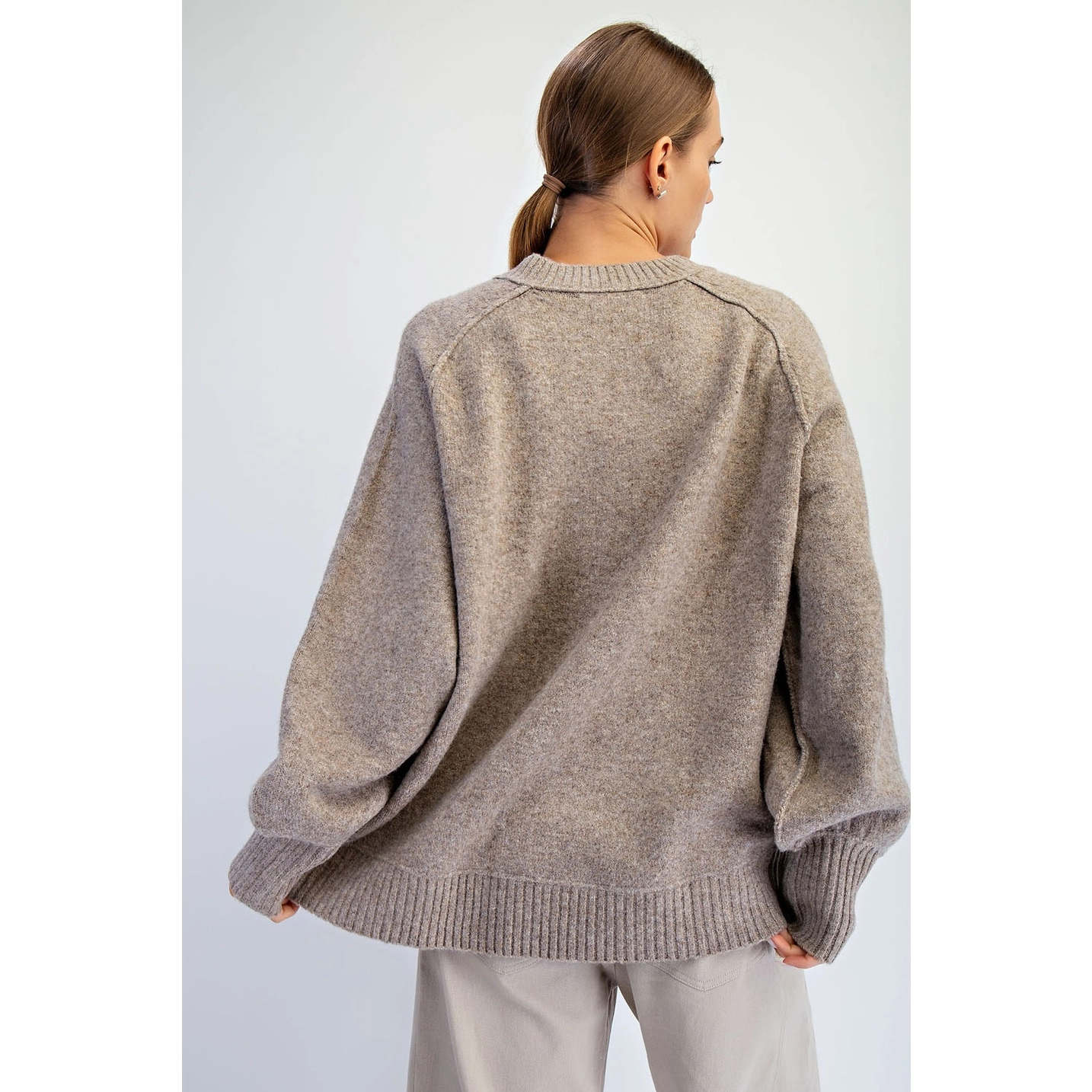 Oversized V-Neck Sweater