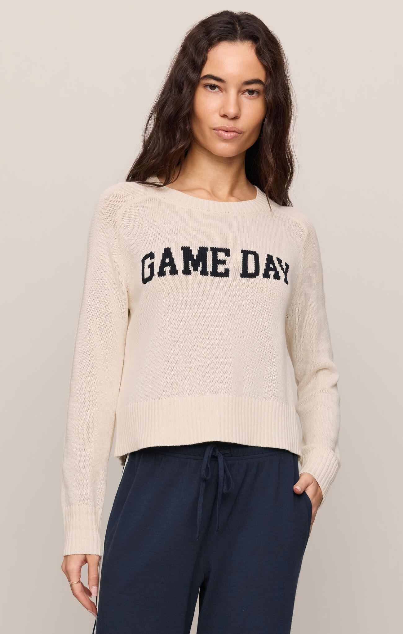 Varsity Stand In Sweater - Sandstone
