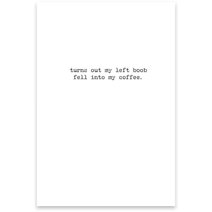 My Coffee Greeting Card