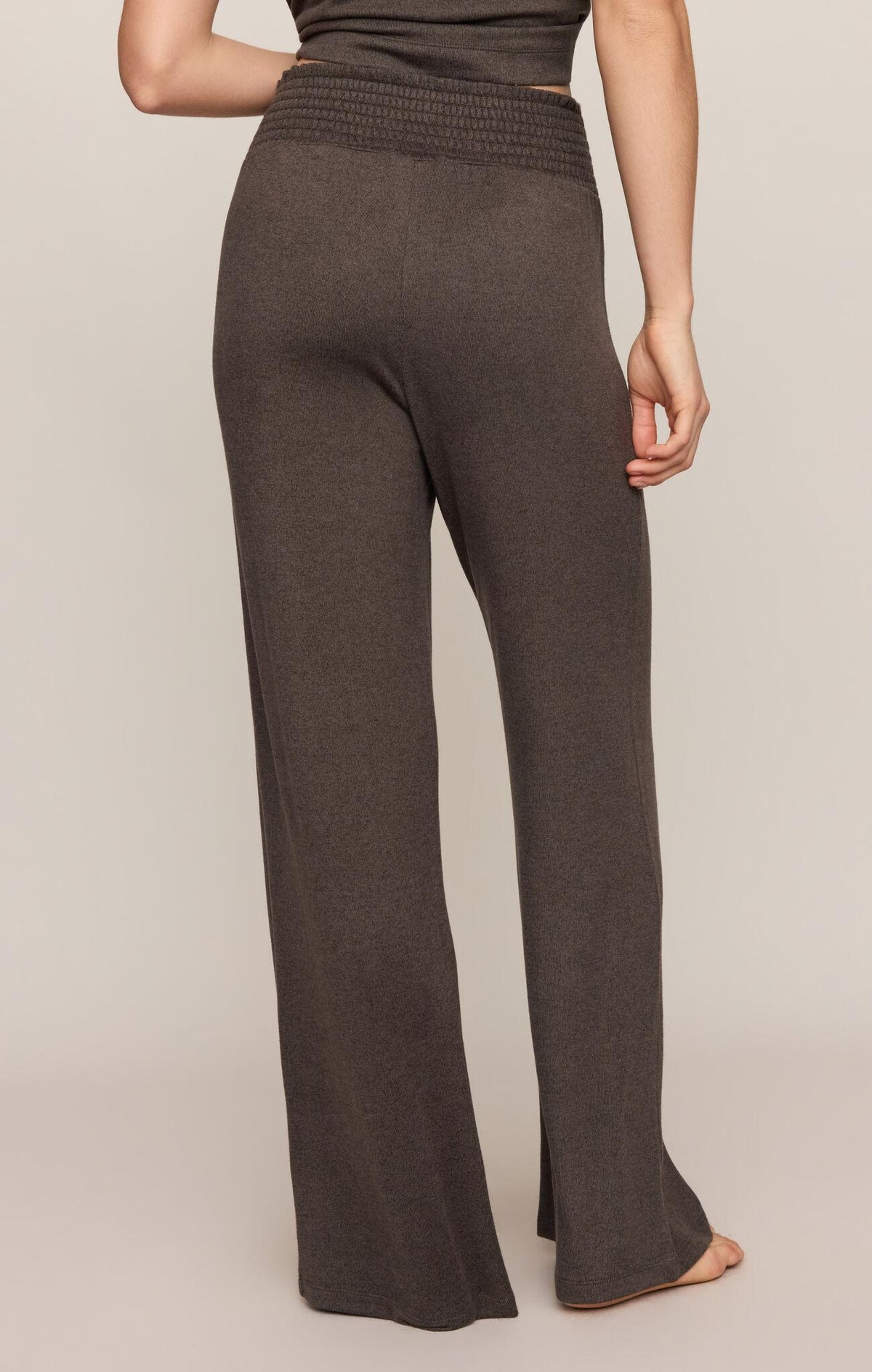 Dawn Smocked Pant - Cocoa Bean