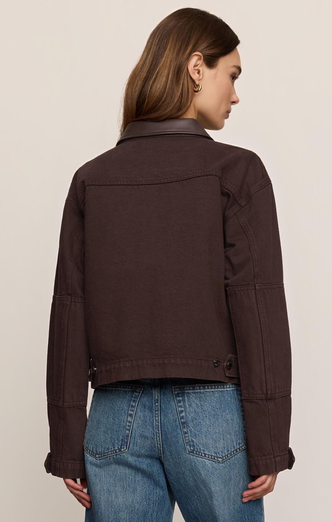 Rey Cropped Chore Jacket - Umber
