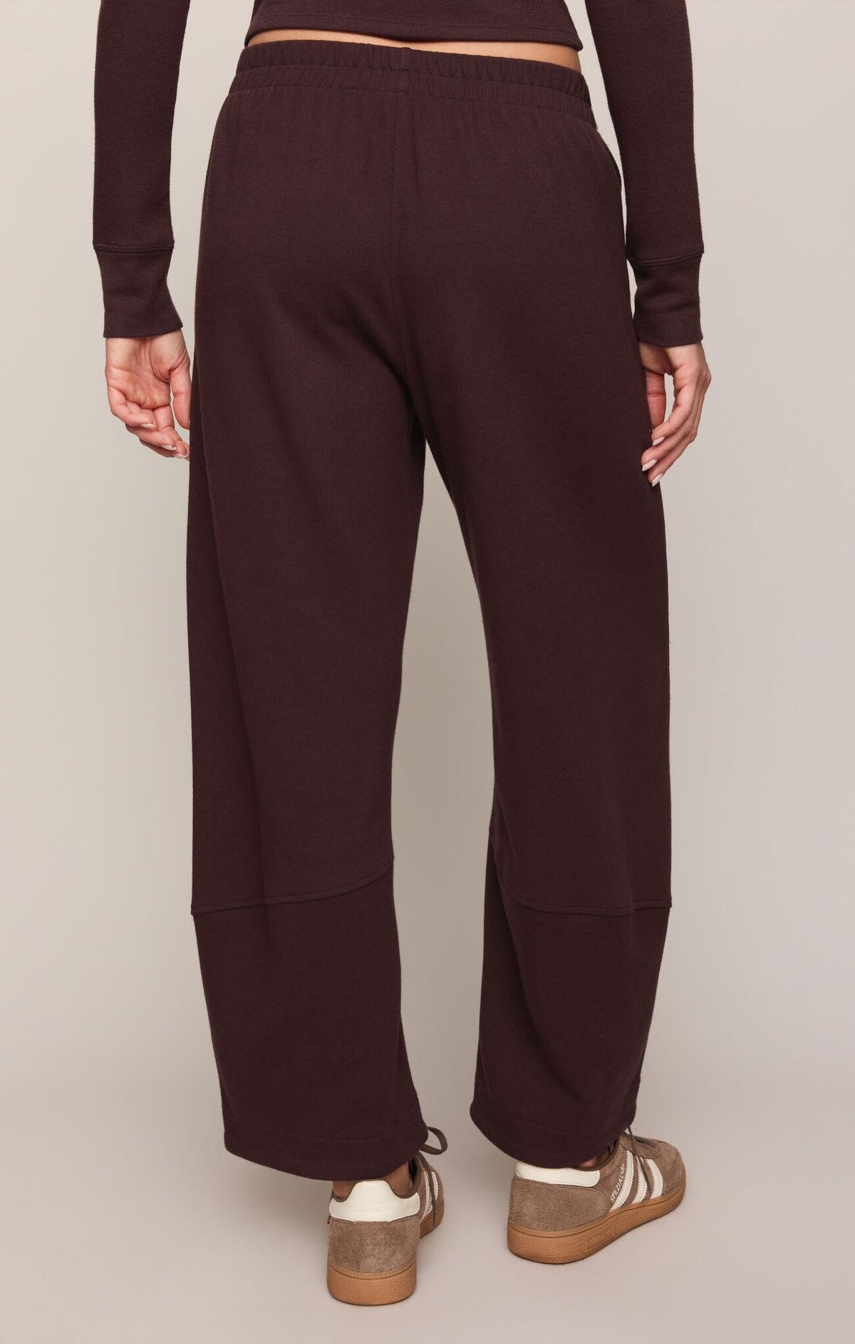 Neo Barrel Leg Pant - Berry Noir