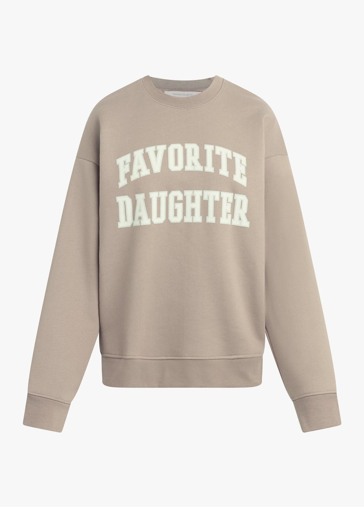 The Collegiate Sweatshirt - Soft Taupe/Garden