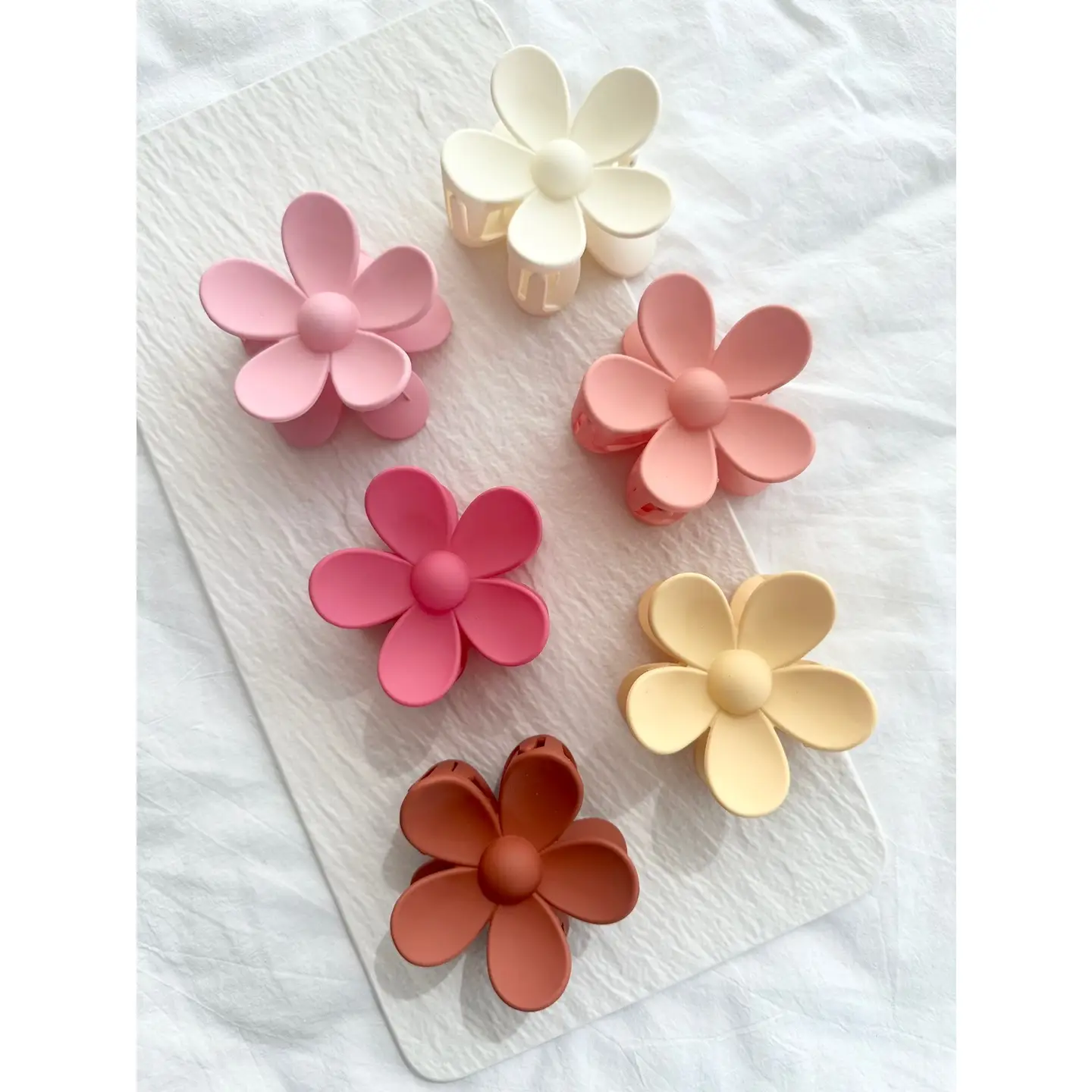 Flower Assorted 3-Inch Hair Clips - Ava Assorted