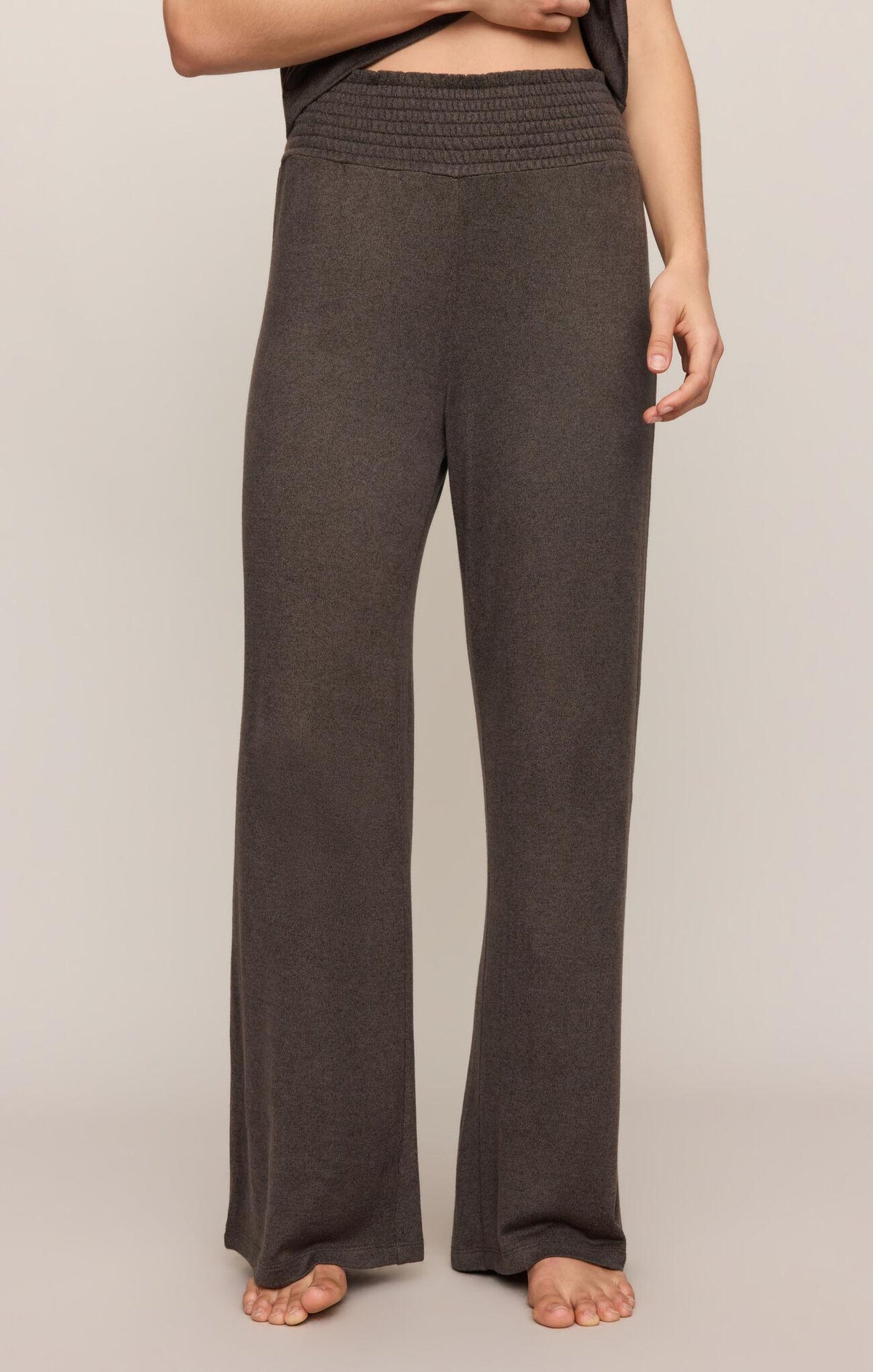 Dawn Smocked Pant - Cocoa Bean