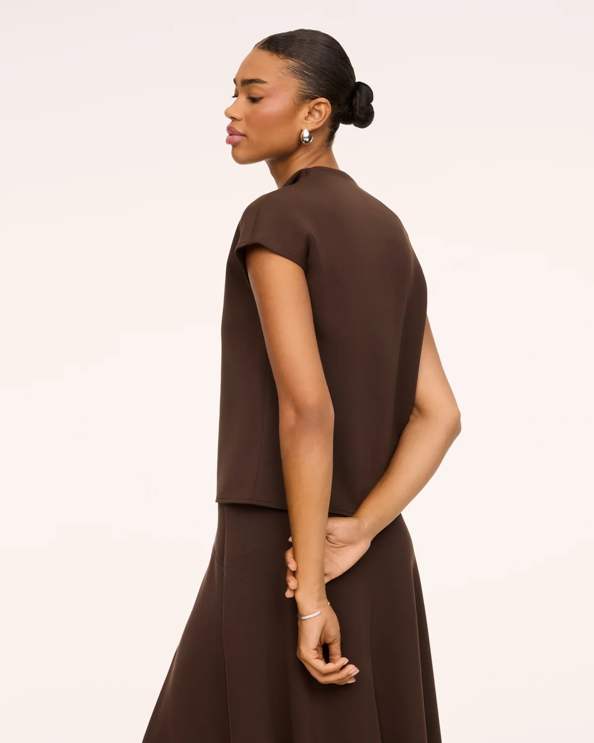 Spanx Airessential Drape Tee - Umber Root