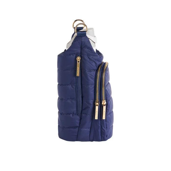 HydroBag Navy Matte with Solid Vegan Leather Strap