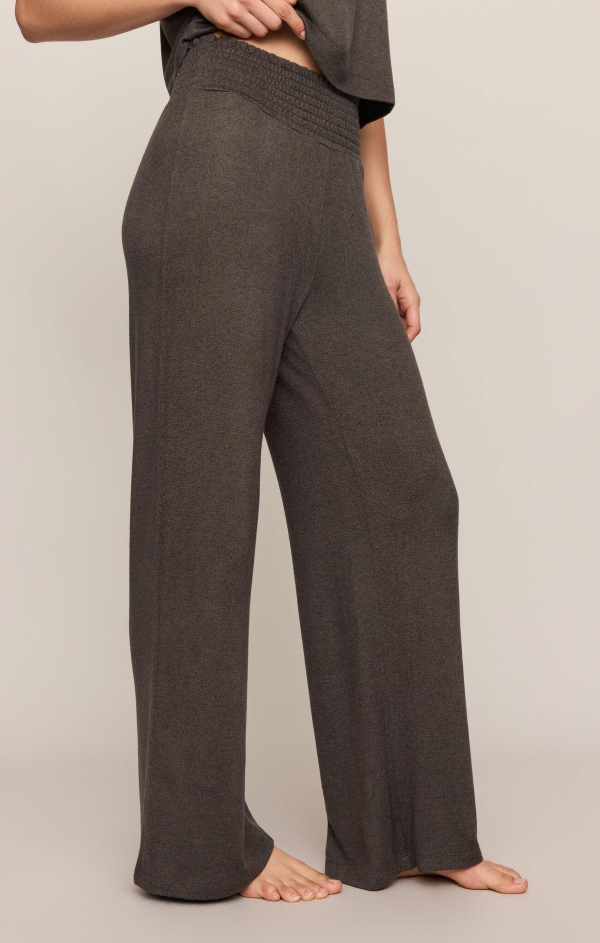 Dawn Smocked Pant - Cocoa Bean