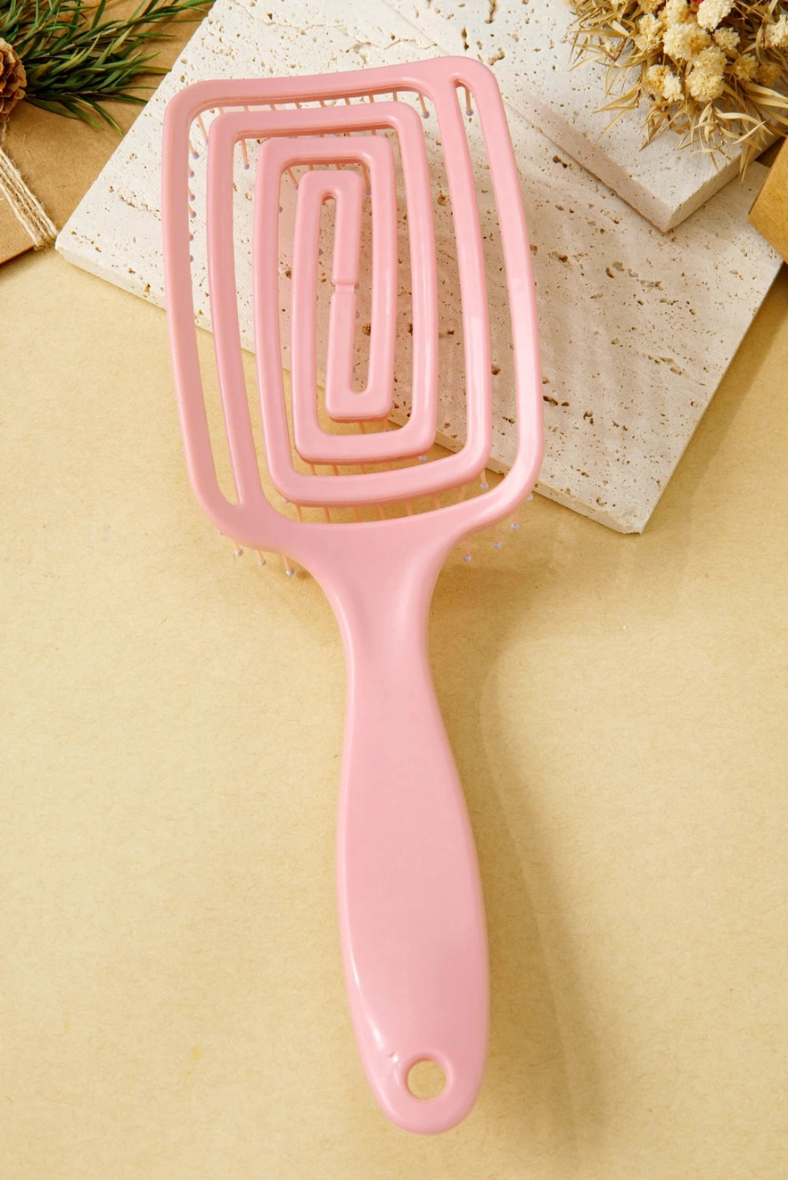 Gossamer Pink Abs Fluffy Hair Volume Comb