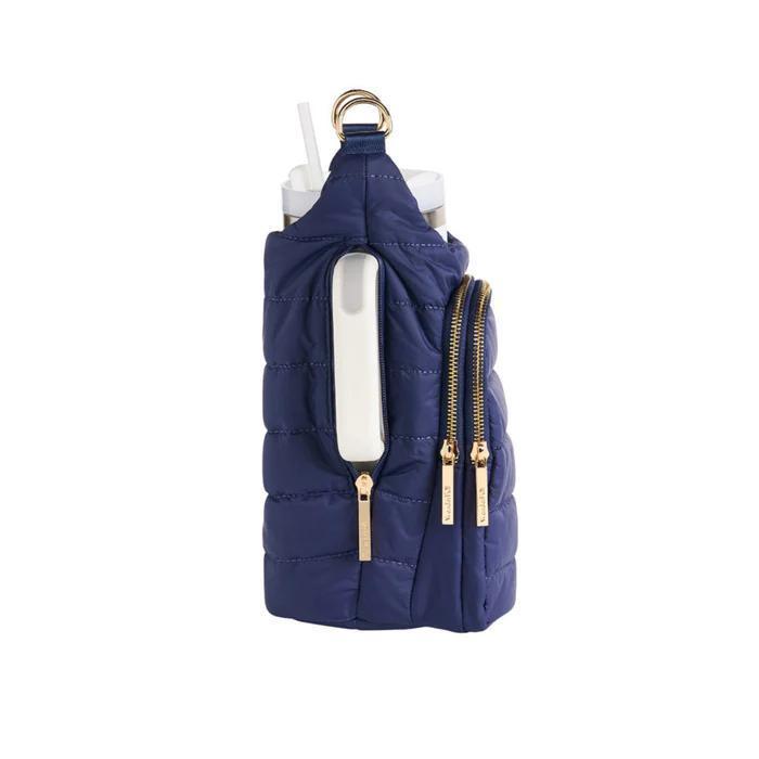 HydroBag Navy Matte with Solid Vegan Leather Strap