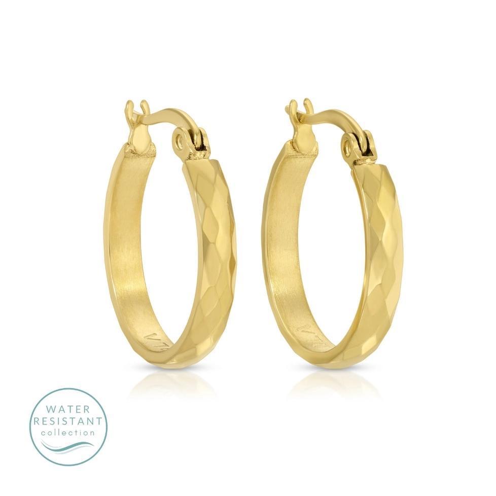 Textured Latch Back Hoops
